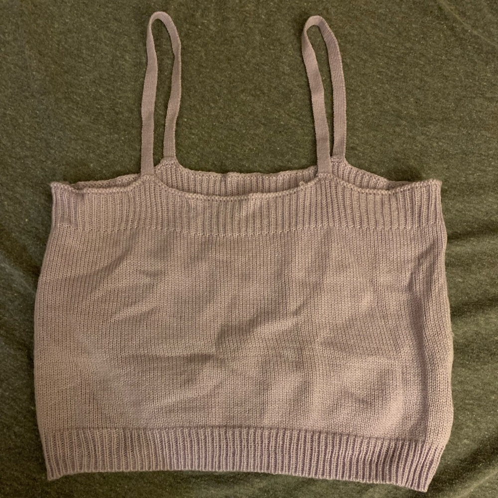 SHEIN Light Purple Knit Top